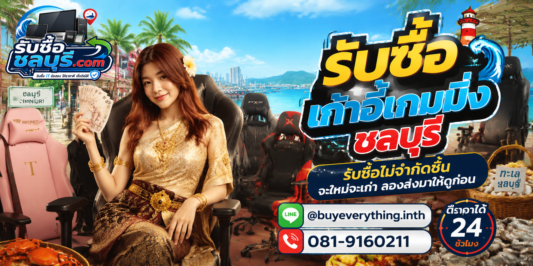 รับซื้อเก้าอี้เกมมิ่งชลบุรี ของเก่าบางทีคุณไม่รู้ว่ามันมีค่า