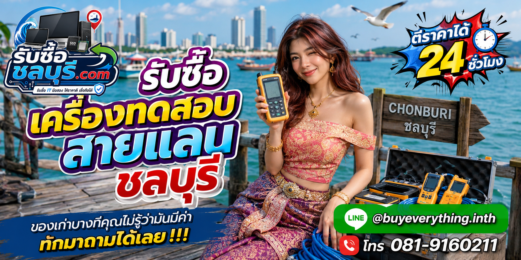 รับซื้อเครื่องทดสอบสายแลนชลบุรี ติดต่อไลน์ ตีราคา 24 ชั่วโมง