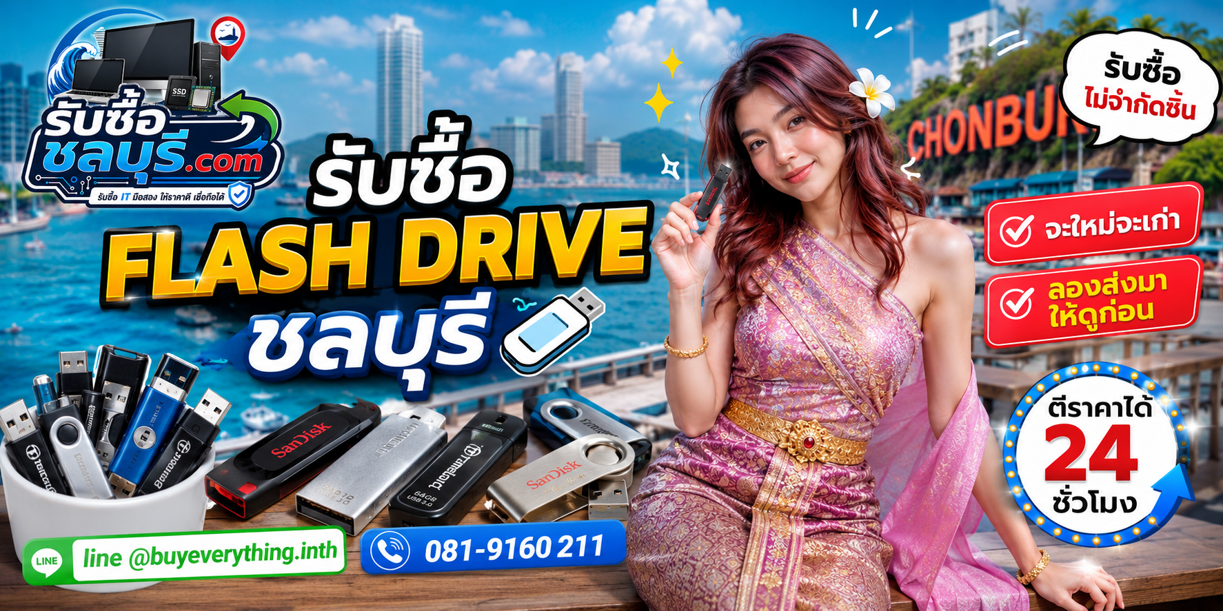 รับซื้อ Flash Drive ชลบุรี ของเก่าบางชิ้นยังมีมูลค่า