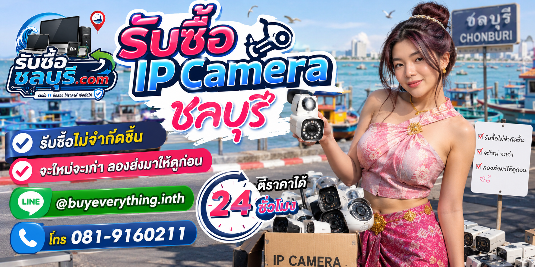รับซื้อ IP Camera ชลบุรี ของเก่าบางทีคุณไม่รู้ว่ามันมีค่า
