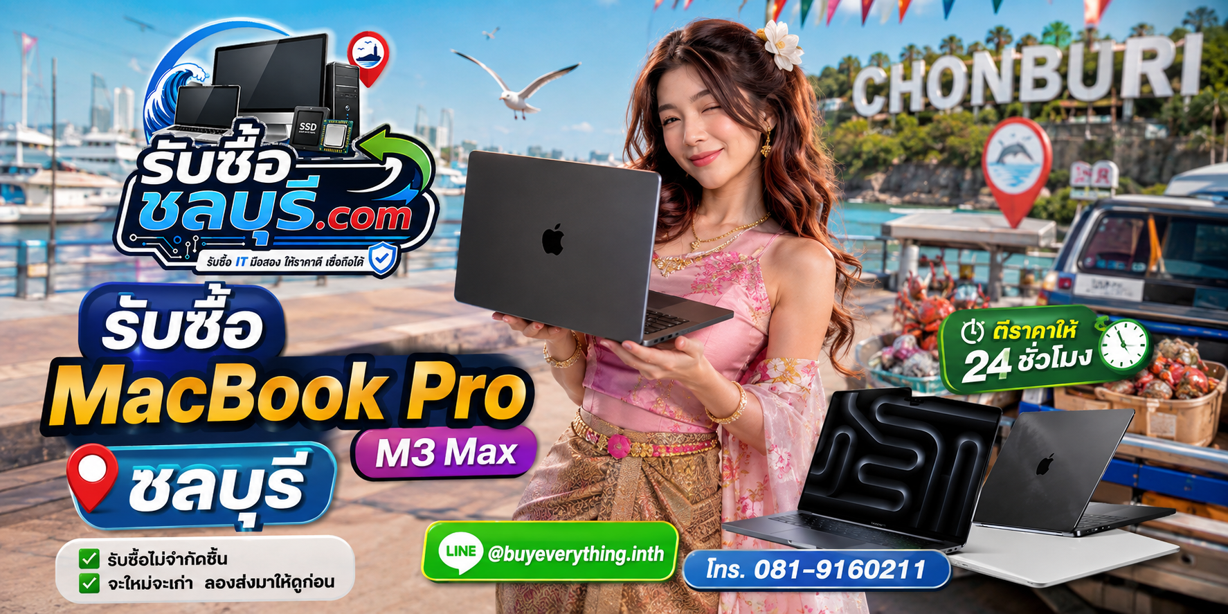 รับซื้อ MacBook Pro M3 Max ชลบุรี ของเก่าบางทีคุณไม่รู้ว่ามันมีค่า